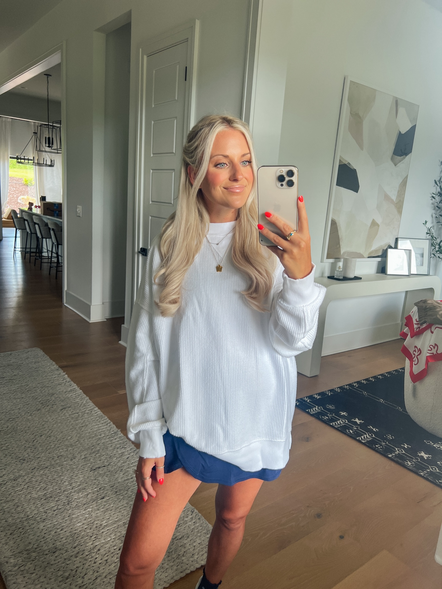 Wearing a small (made to be oversized!) 

#LTKFindsUnder50 #LTKSaleAlert