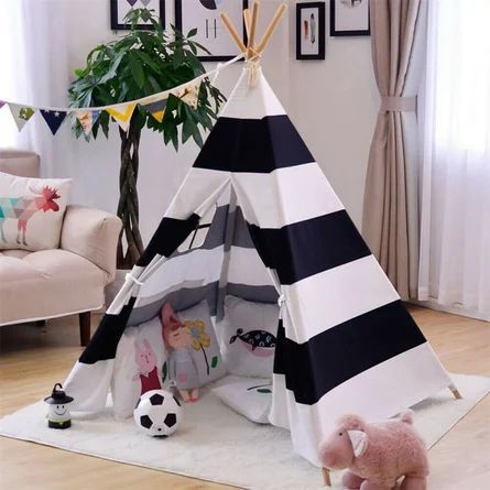LUVODI Indoor/outdoor Cotton Triangular Play Tent | Wayfair North America