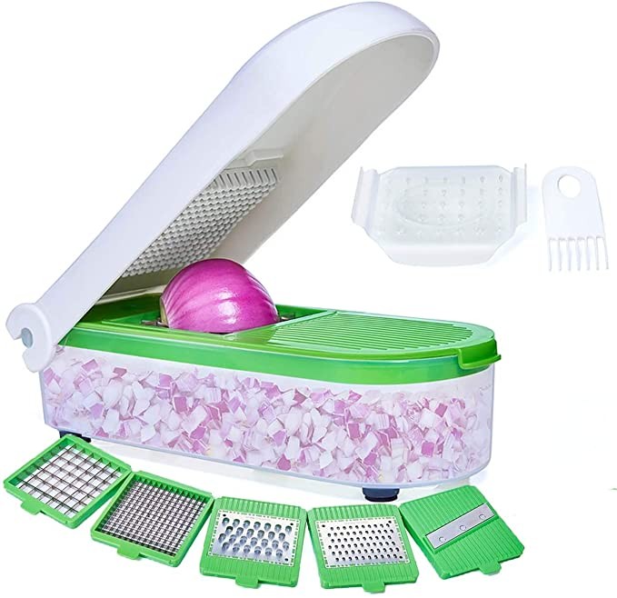 LHS Vegetable Chopper, Pro Onion Chopper Slicer Dicer Cutter - Cheese & Veggie Chopper - Food Cho... | Amazon (US)