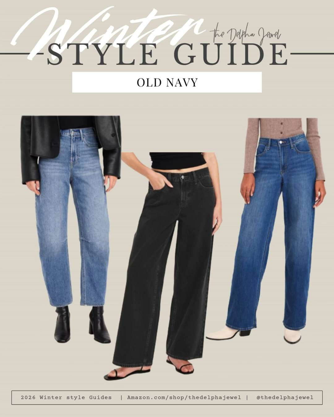 Up to 51% off Old Navy jeans! Subtle barrel jeans work well with boots or sneakers! A wide leg black denim can be dressed up or down. A straight leg denim is a go to style right now! 

 #LTKSaleAlert #LTKMidsize #LTKFindsUnder50