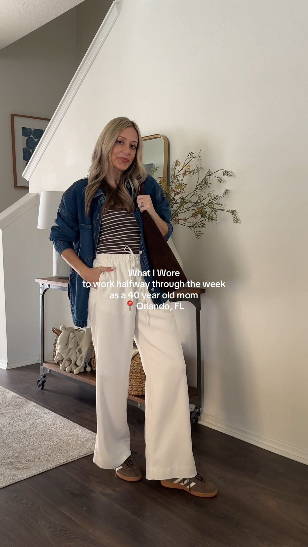 Casual work wear outfit inspo 💙🤎

#LTKootd #LTKSeasonal #LTKOver40