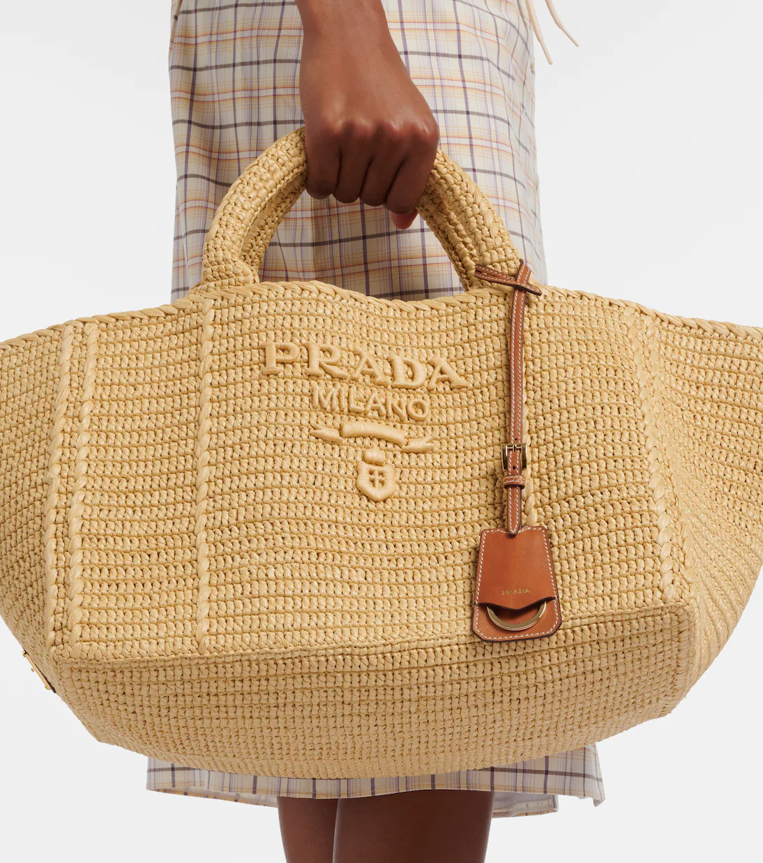 Medium raffia-effect shopper | Mytheresa (US/CA)