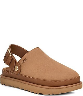 UGG� Goldenstar Villa Nubuck Suede Slingback Clogs - 9 | Dillard's