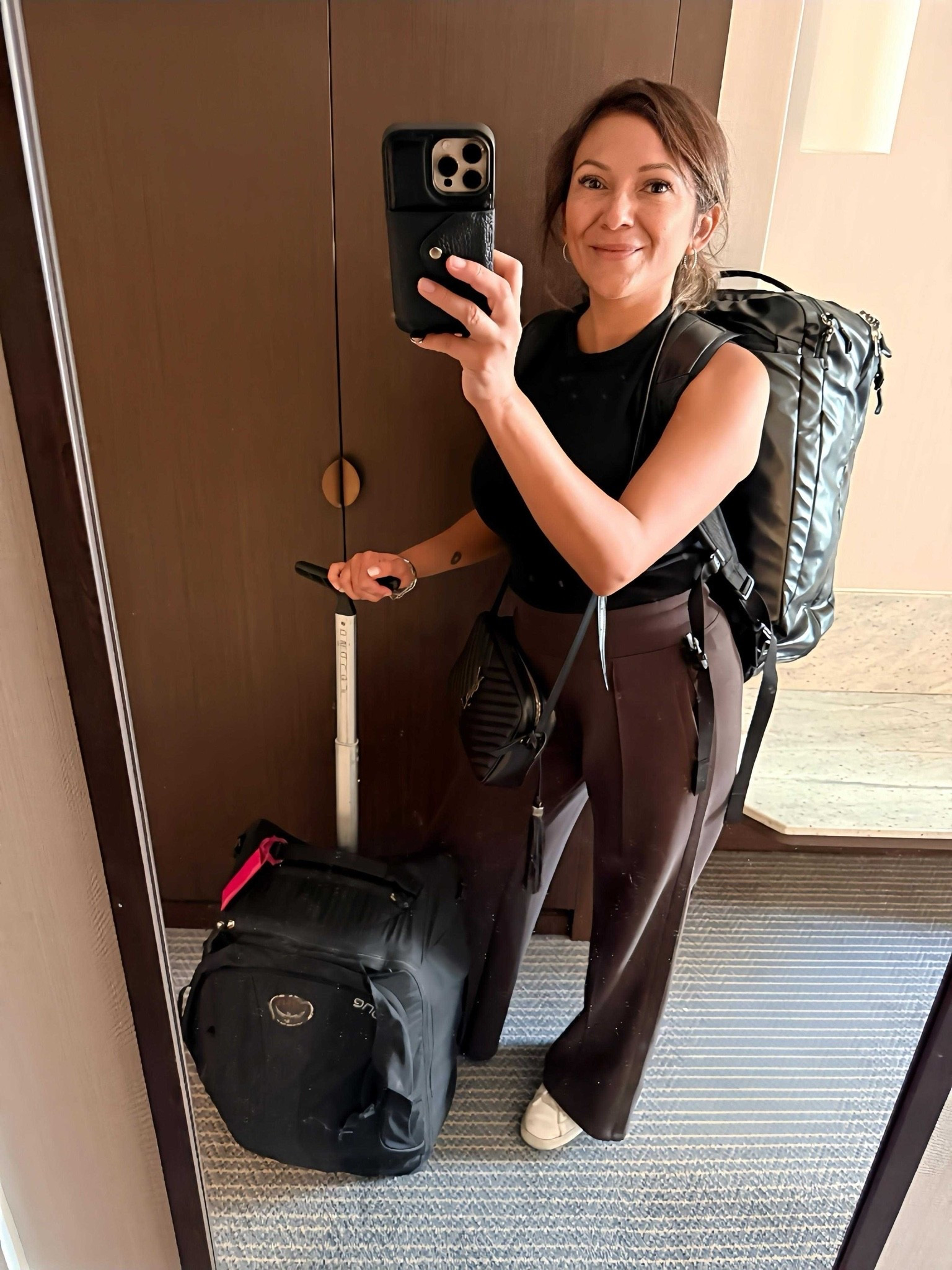 Getting ready to leave for my first SOLO international trip traveling with my daughter alone. 🩷 Since I was in charge of the luggage for the two of us and knowing the cobblestone, train, and stair situation in Europe, packing light was the goal! 🧳

 #LTKOver40 #LTKmomlife #Travel #Italy #PackWkthMe

#LTKeurope #LTKtravel #LTKfamily