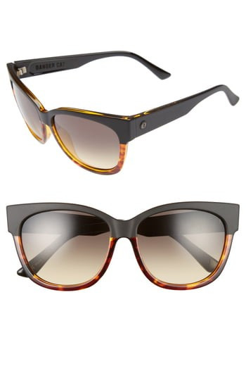Women's Electric 'Danger Cat' 58Mm Cat Eye Sunglasses - Dark Tortoise/ Black Gradient | Nordstrom