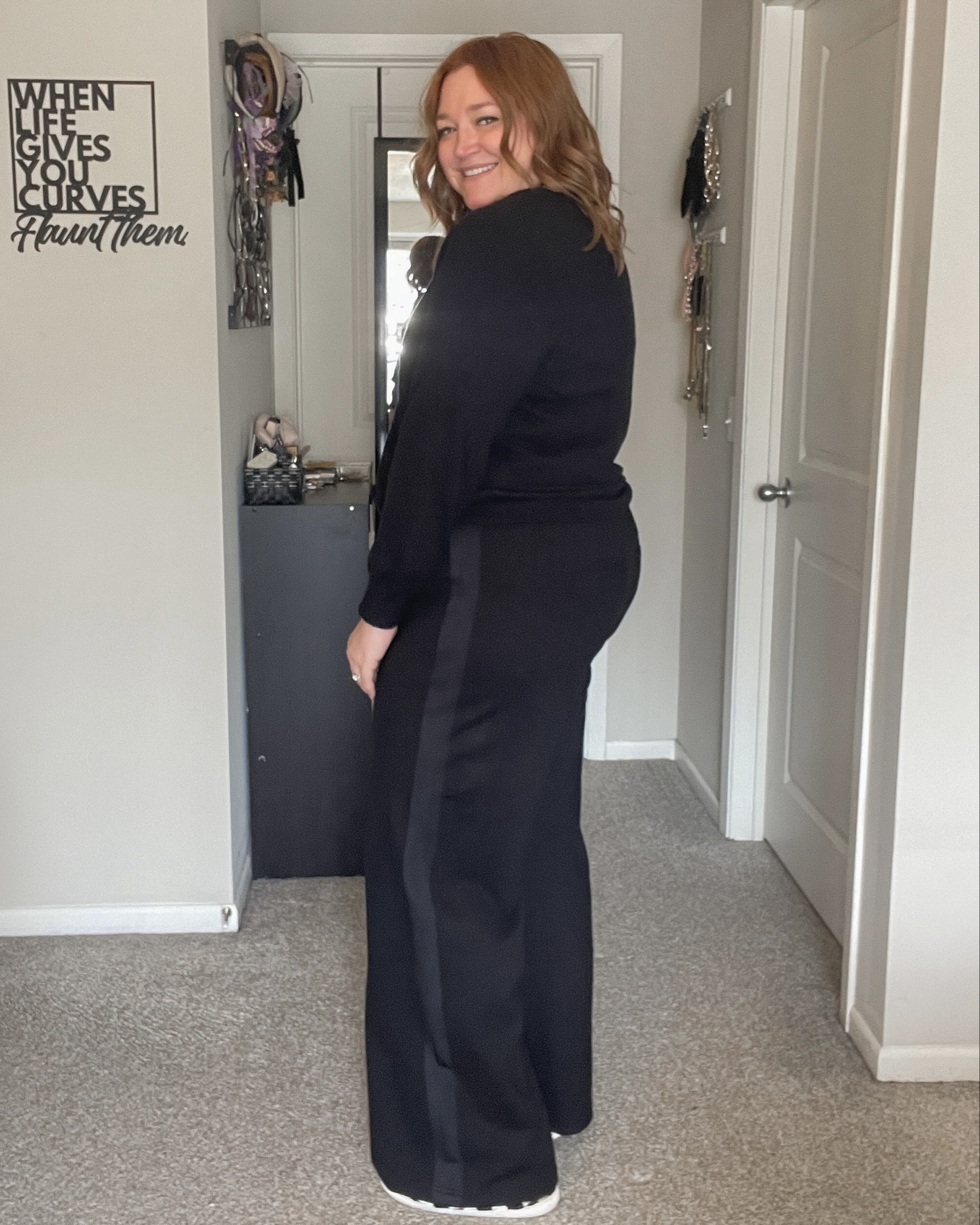 The comfiest pants to wfh but also office appropriate.

An all black outfit is just such an easy effortless office look.

#LTKMidsize #LTKPlusSize #LTKWorkwear