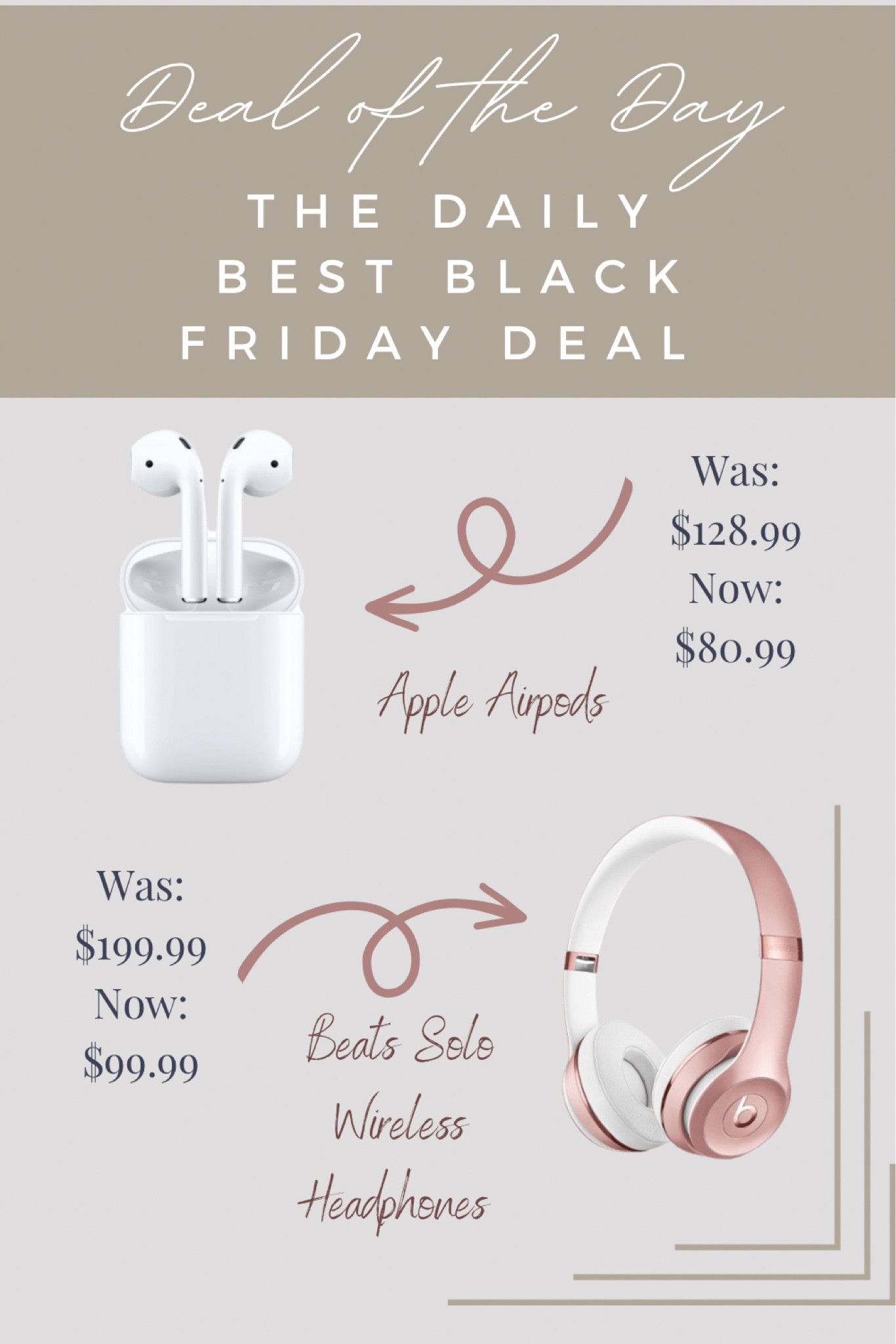 Target Black Friday deal of the day. Wireless headphones and earpids on sale. #targetfinds #targetsale #targetblackfriday #wirelessheadphones #earpods #boseheadphones #bose #rosegold #appleearpods

#LTKunder100 #LTKCyberweek #LTKsalealert