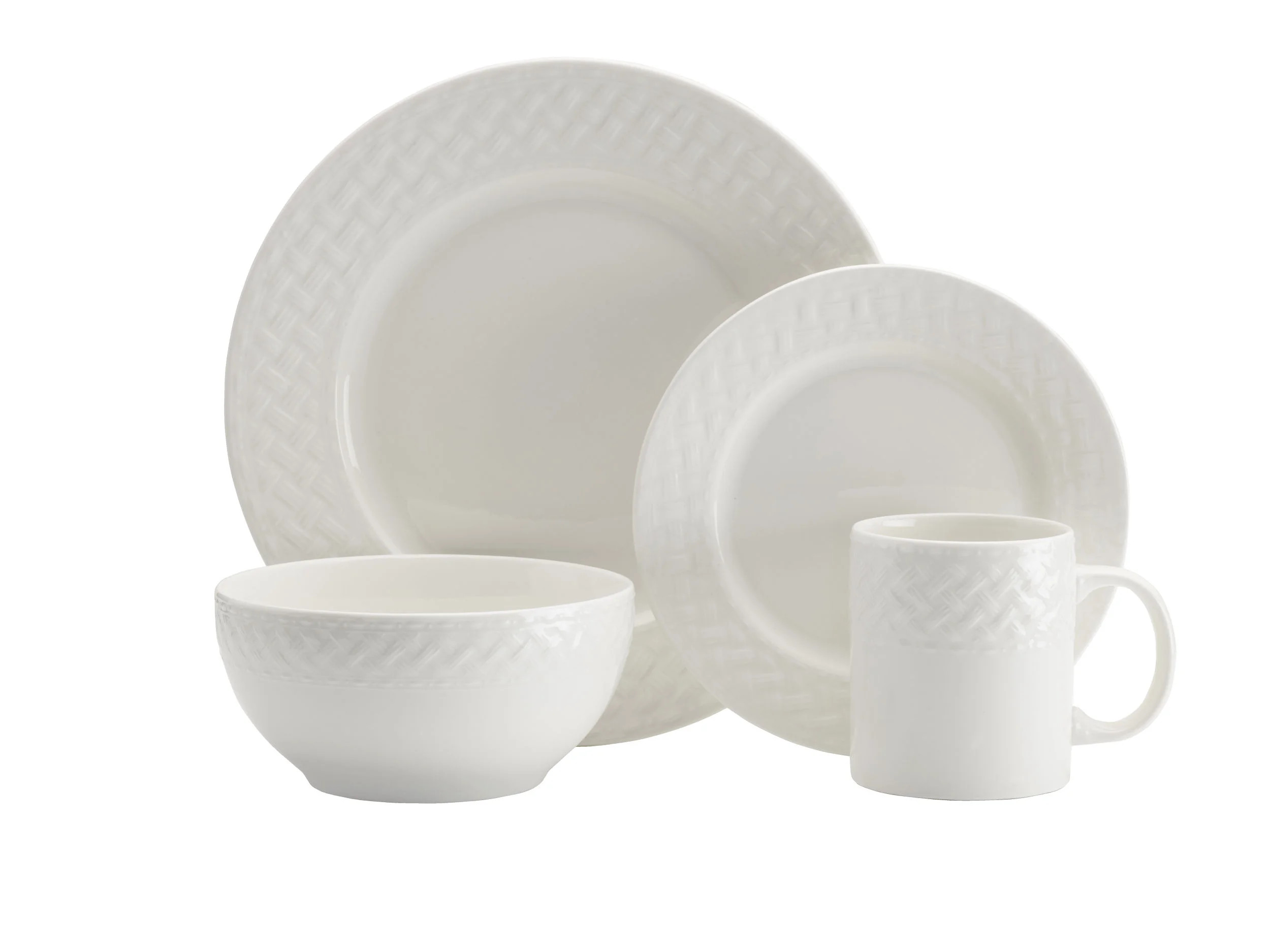 Pfaltzgraff Basketweave 16-Piece Porcelain Dinnerware Set, Service for 4See More byPfaltzgraff4.8... | Wayfair North America