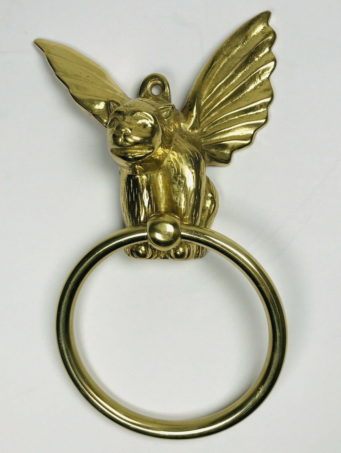 Gargoyle Brass Door Knocker Towel Holder Ring Gothic Wall Hanging Decor (A)  | eBay | eBay US