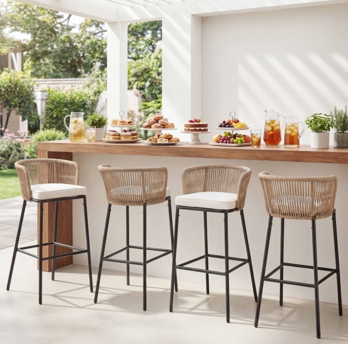 Outdoor barstools 

#LTKSaleAlert #LTKSeasonal #LTKHome