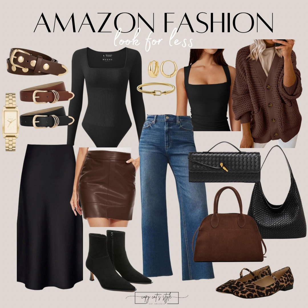 Amazon trending fashion finds for less! Amazon jeans, Amazon bodysuits, Amazon leopard print flats, ankle boots, Amazon accessories for less. 

#LTKStyleTip #LTKFindsUnder50 #LTKFindsUnder100