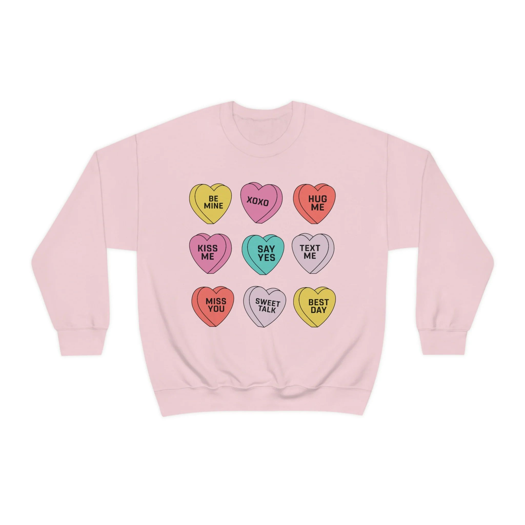 Candy Conversation Hearts Unisex Sweatshirt | Always Stylish Mama