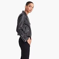 Collection washed leather motorcycle jacket | J.Crew US
