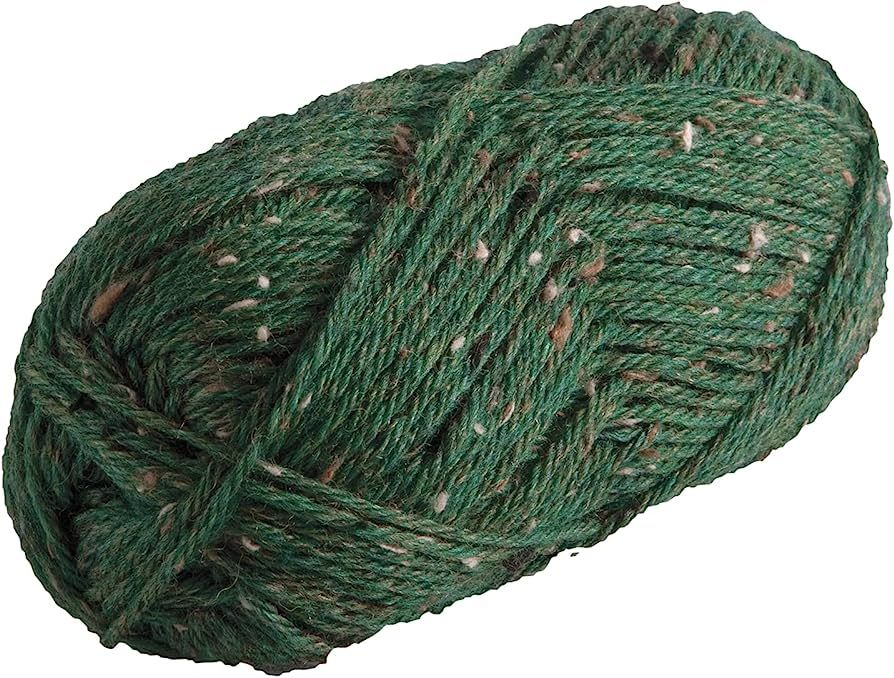Knit Picks Wool of The Andes Worsted Weight Donegal Tweed Green Yarn (1 Ball - Forest Heather) | Amazon (US)
