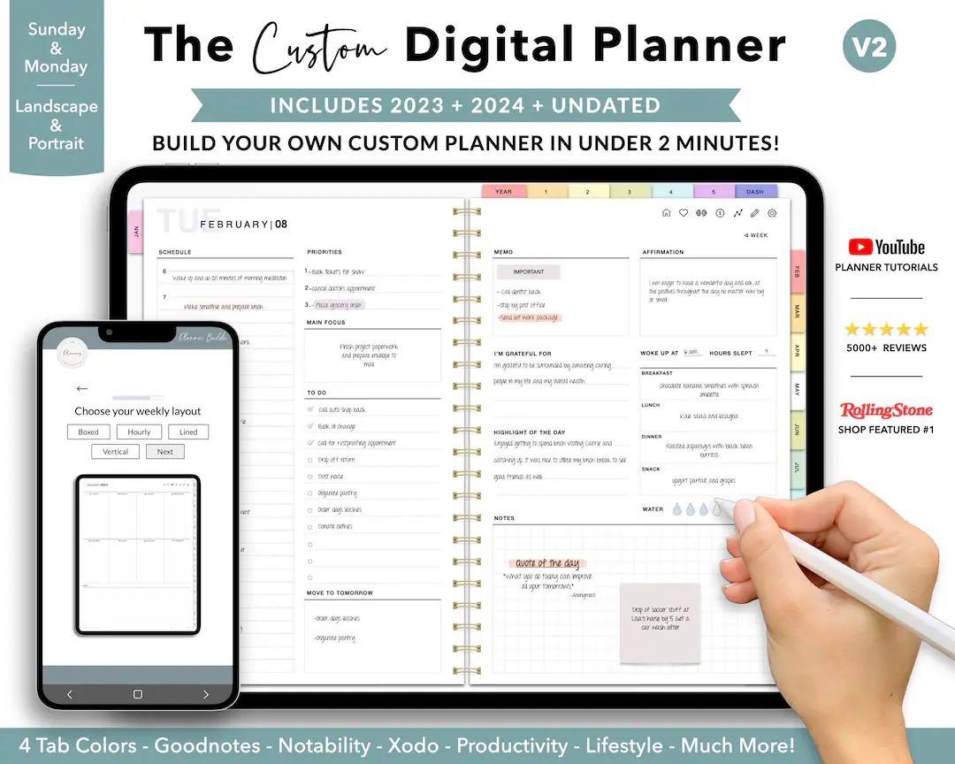 Custom Digital Planner | Etsy (US)