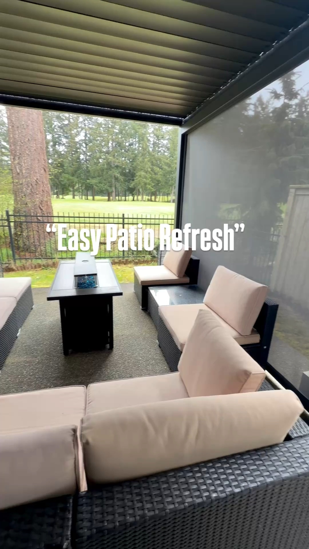 Easy Patio Refresh. Get the pergola that’s sure to change your life!!!