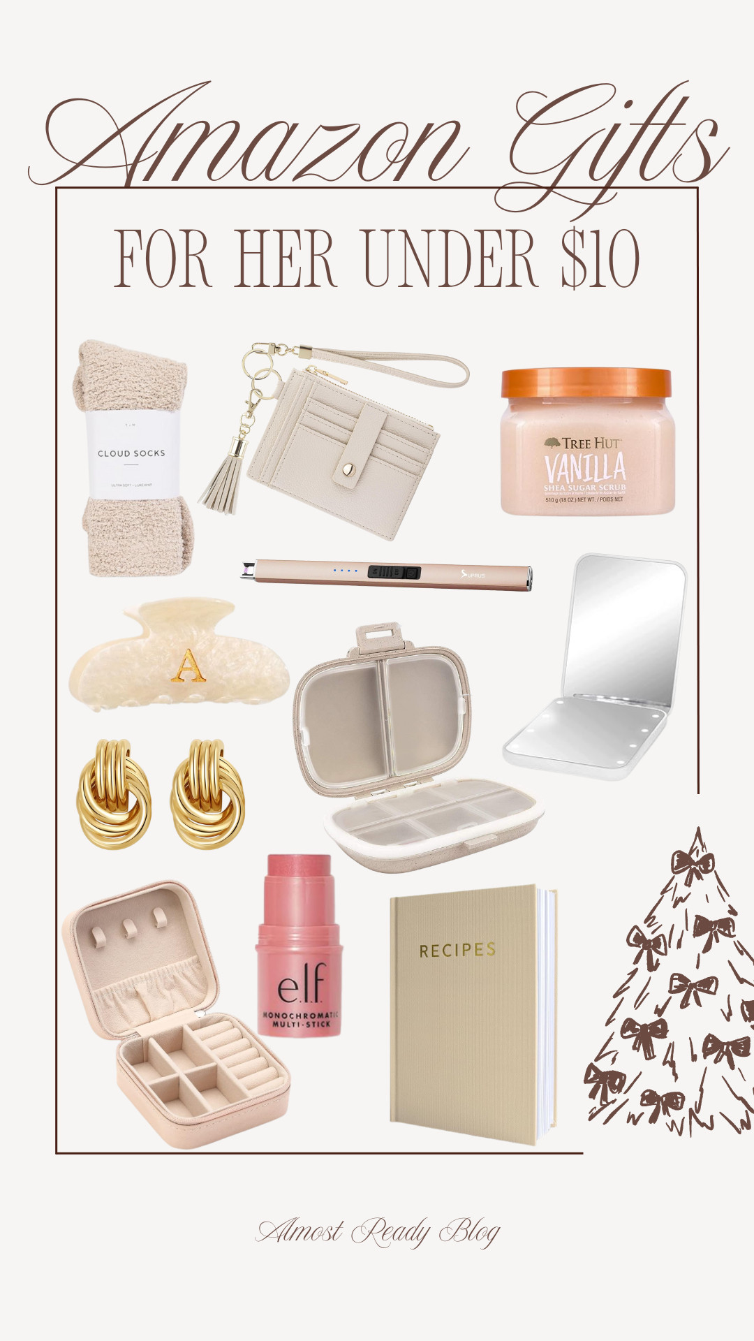 Amazon gift ideas under $10, Holiday gift ideas for her, Holiday gift ideas under $10, Amanda West, Almost Ready Blog. 

 

#LTKGiftGuide #LTKFindsUnder50 #LTKFindsUnder100