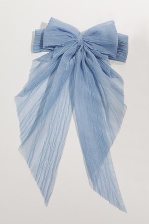 Riley Pleated Bow in Blue | Altar'd State | Altar'd State