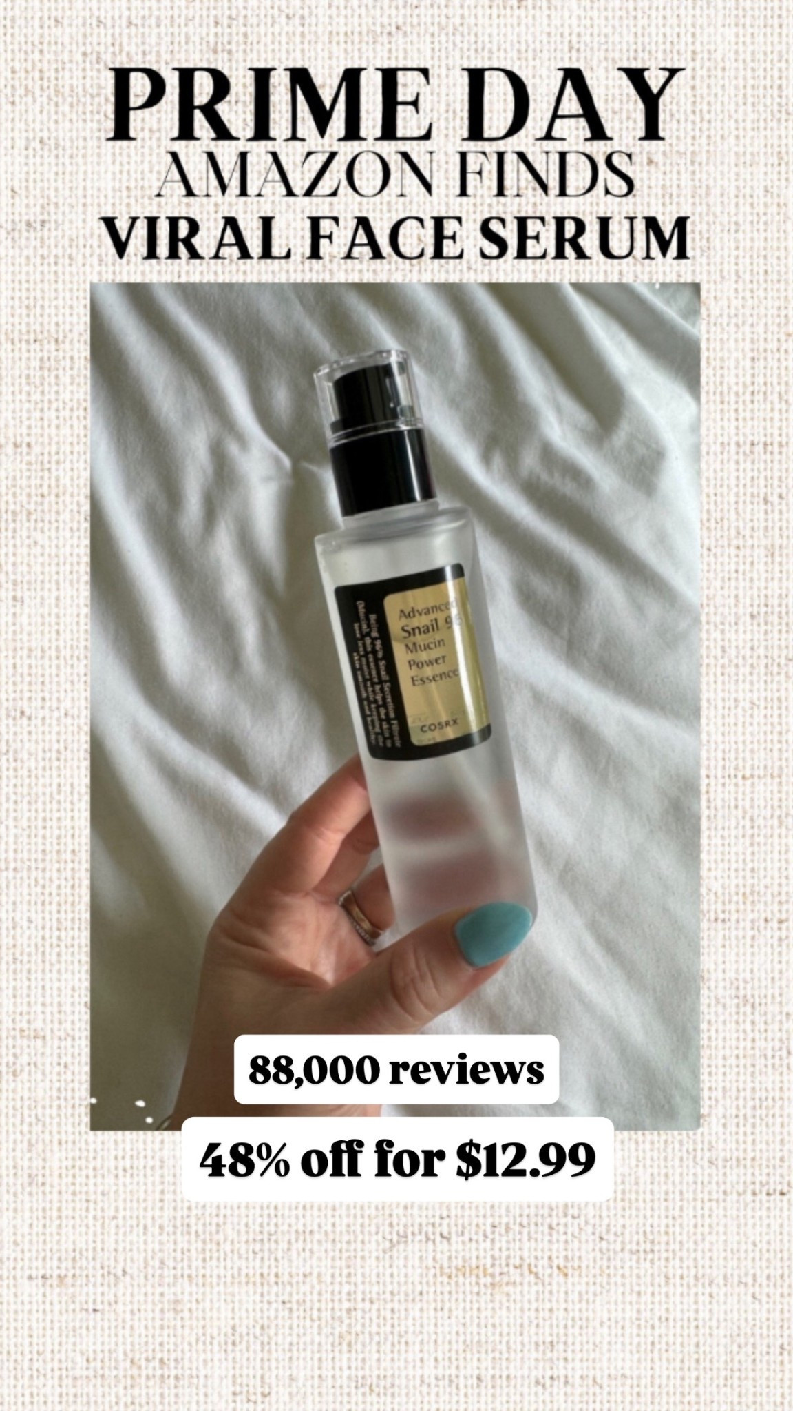 Amazon prime day viral face serum on sale 48% off for $12.99

#LTKSaleAlert #LTKFindsUnder50