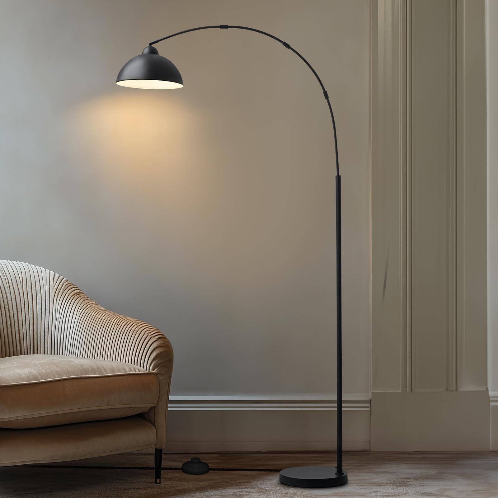 Floor Lamp with 3 Light Modes Adjustable– Modern Arc Standing Tall Lamp Dimmable Brightness, Pe... | Amazon (US)