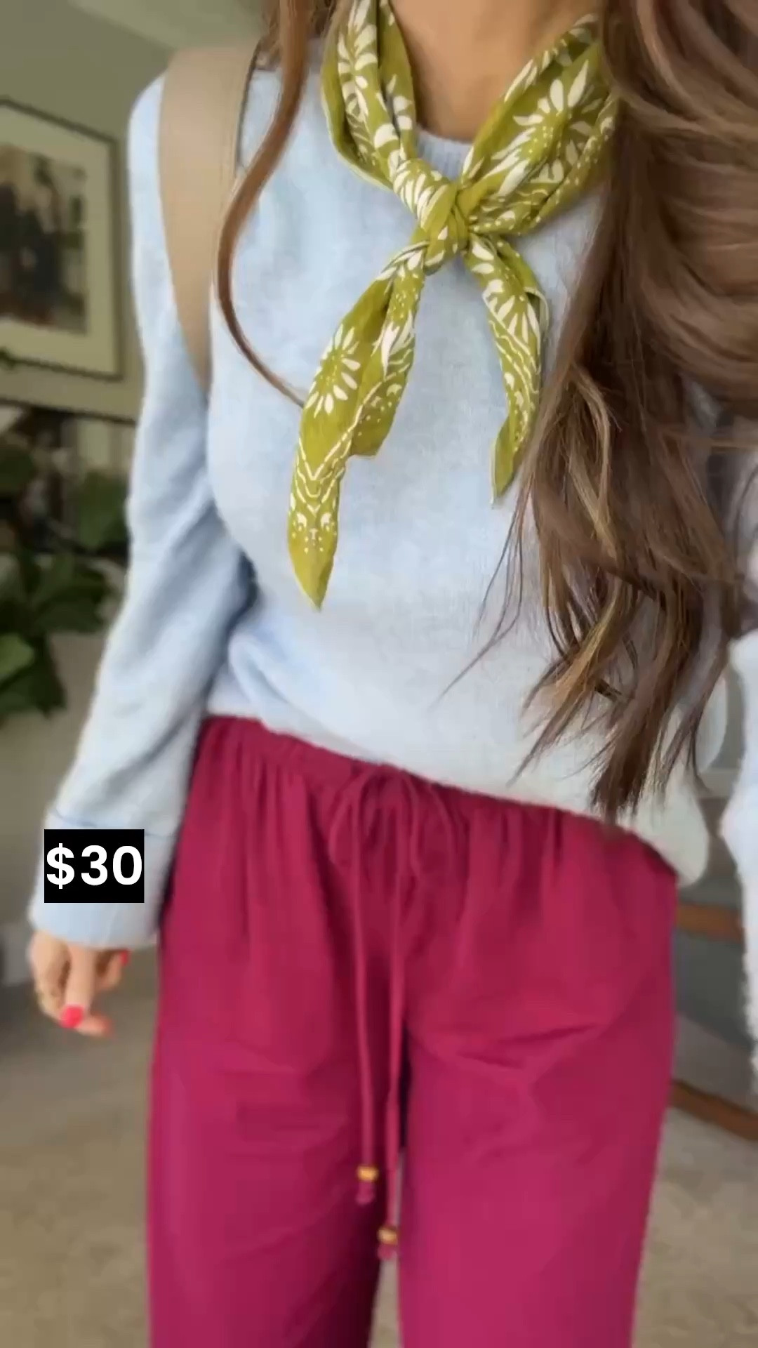 @Target wideleg pants for spring and summer in which a beautiful color! Size down as they are a larger wide leg- I love them! 

#LTKgrwm #LTKootd