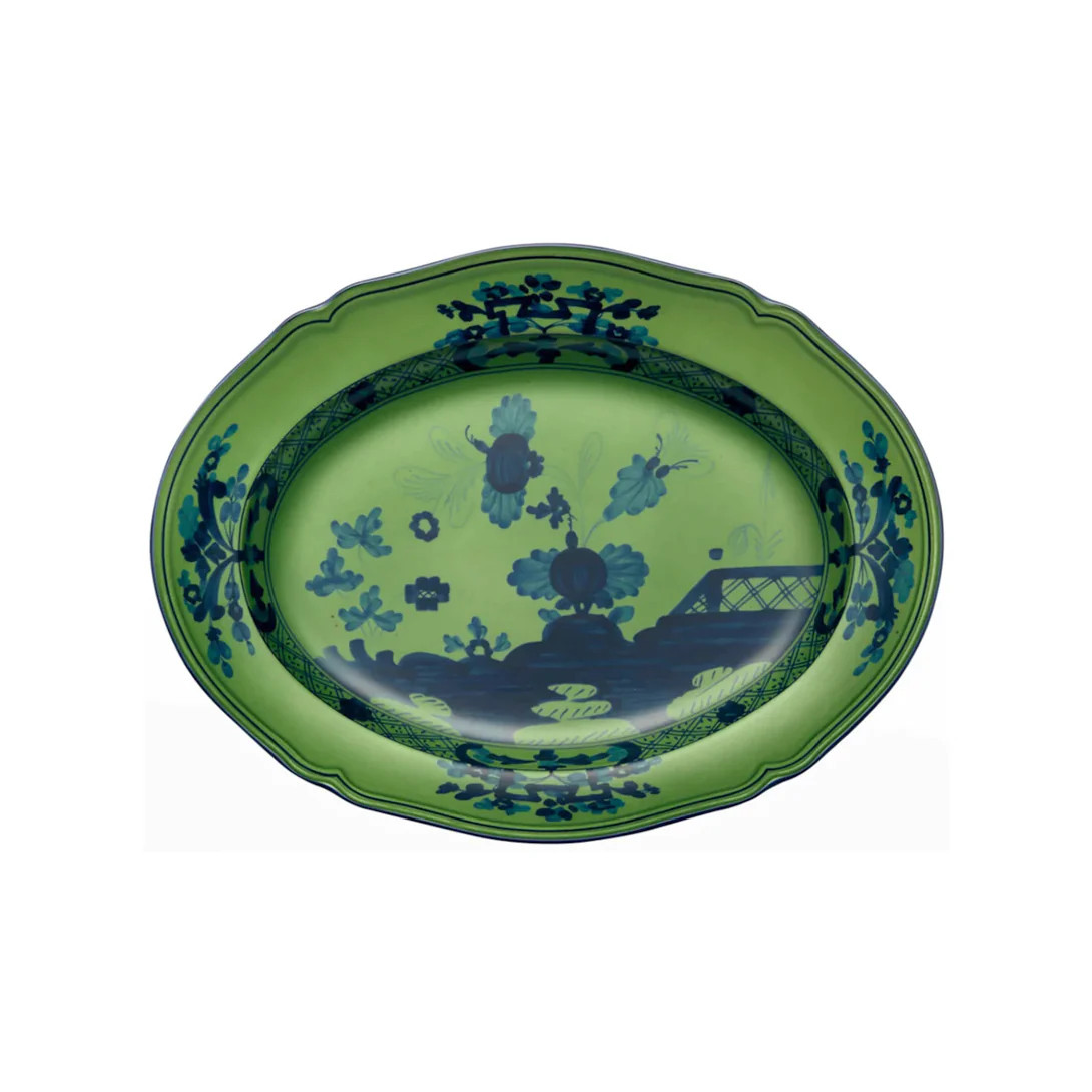 Oriente Italiano Oval Platter (Malachite) | Lakeview Home