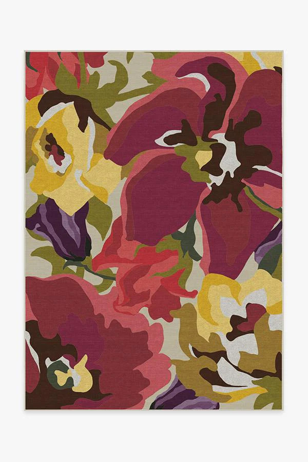 Poppy Floral Brights Rug | Ruggable