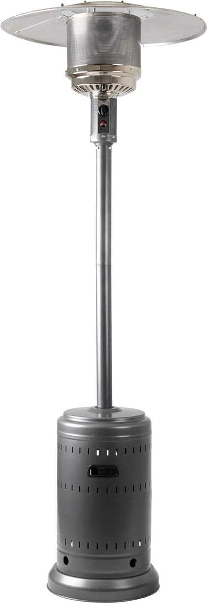 Amazon Basics Outdoor Patio Heater with Wheels, Propane 46,000 BTU, Commercial & Residential - Sl... | Amazon (US)
