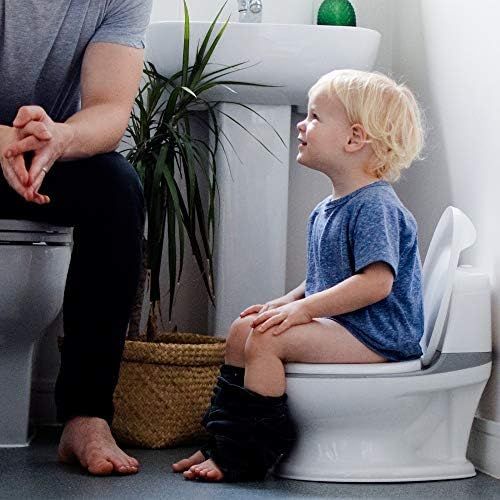Nuby My Real Potty Training Toilet with Life-Like Flush Button & Sound for Toddlers & Kids, White... | Amazon (US)