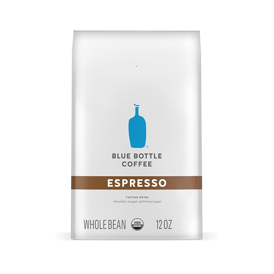 Blue Bottle Whole Bean Organic Coffee, Espresso, Dark Roast, 12 Ounce bag (Pack of 1) | Amazon (US)