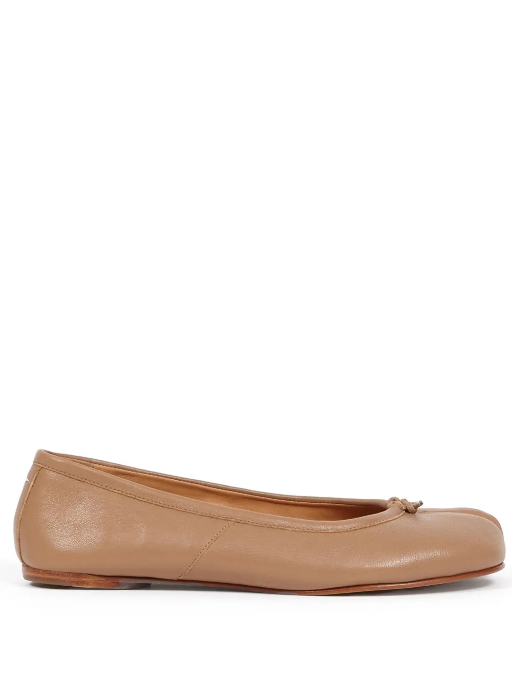 Maison Margiela Tabi Leather Ballet Flats | Brown | FARFETCH | Farfetch Global