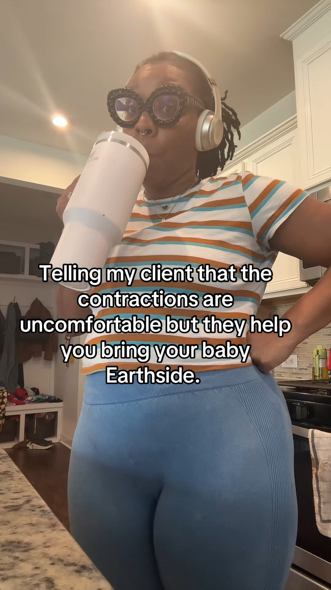 Laboring is hard but the gift at the end is beautiful  