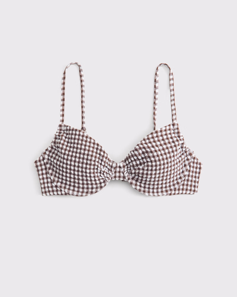 Ruched Underwire Bikini Top | Abercrombie & Fitch (US)