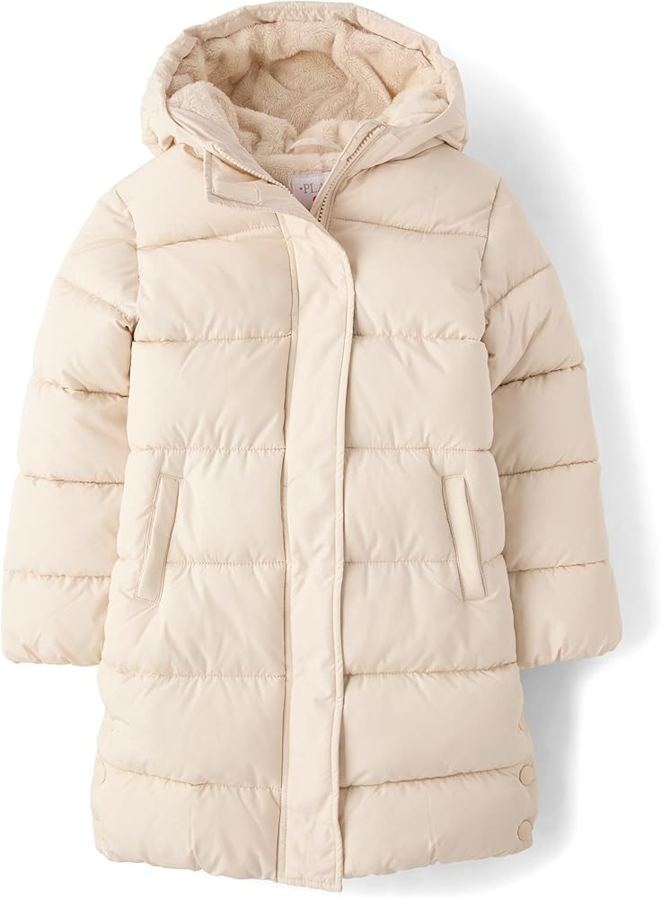 The Children's Place girls Medium Weight Long Puffer Jacket, Wind-resistant, Water-resistant | Amazon (US)