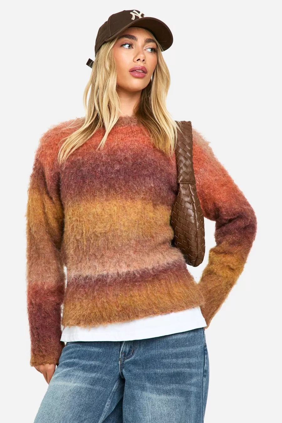 Ombre Fluffy Knit Jumper | boohoo (US & Canada)