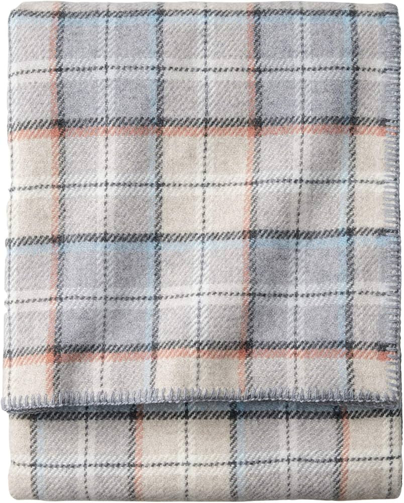 Pendleton, Eco-Wise Washable Wool Blanket, Twin, Pearl | Amazon (US)