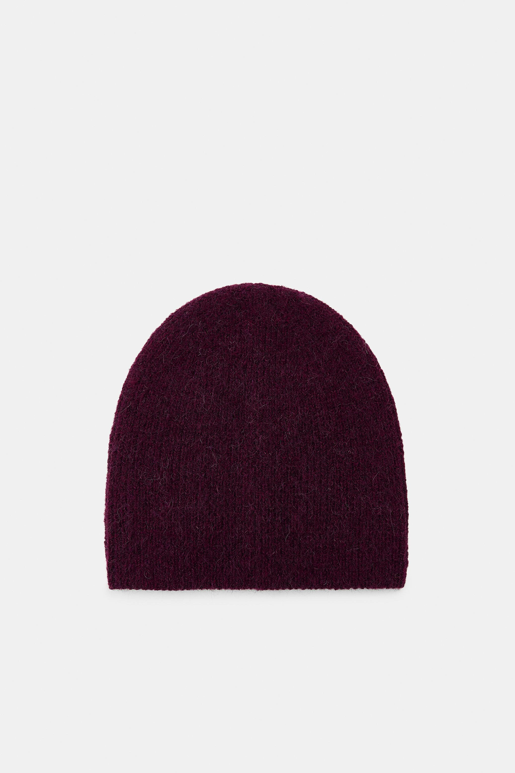 RIBBED KNIT BEANIE HAT | Zara UK