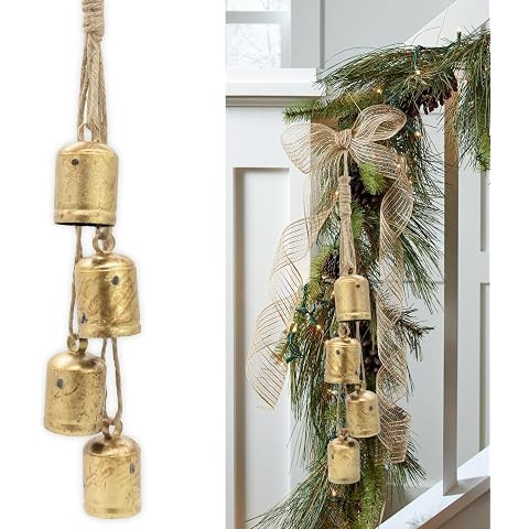 Harmony Country Style Shabby Chic Vintage Christmas Decor Mantle Wreath Lucky Charm Rustic Decora... | Amazon (US)