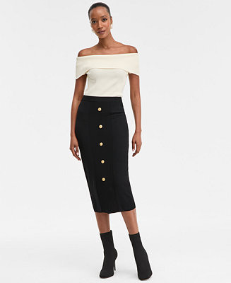 Women's Button Sweater Skirt, Macy's Exclusive | Macy's