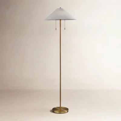 Finley 60.5'' Brass Traditional Floor Lamp | Wayfair North America