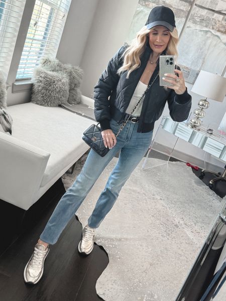 The perfect casual look - A bomber jacket & a killer pair of jeans 🖤

#LTKover40 #LTKstyletip #LTKfindsunder100