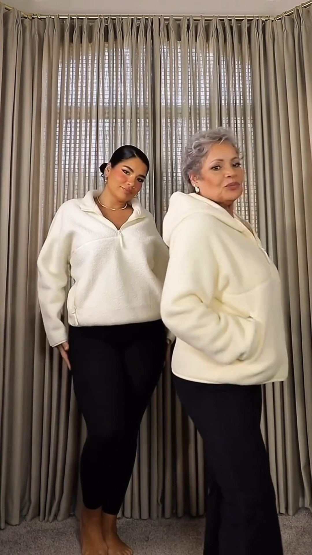 Got it from my mama 😍
My mom is here for a bit and I’m having a hard time working because I just want to hang out with her so boom…a mini series of Mami and Mija. She was alittle nervous but you can see her confidence on camera grow as the video progressed. More to come 🥰

I’m a large (5’9/180lbs) and my mama is a medium (5’3/140lbs) 

 #LTKOver40