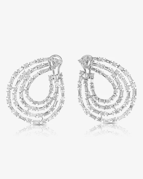 Baguette Front Hoops | Ring Concierge