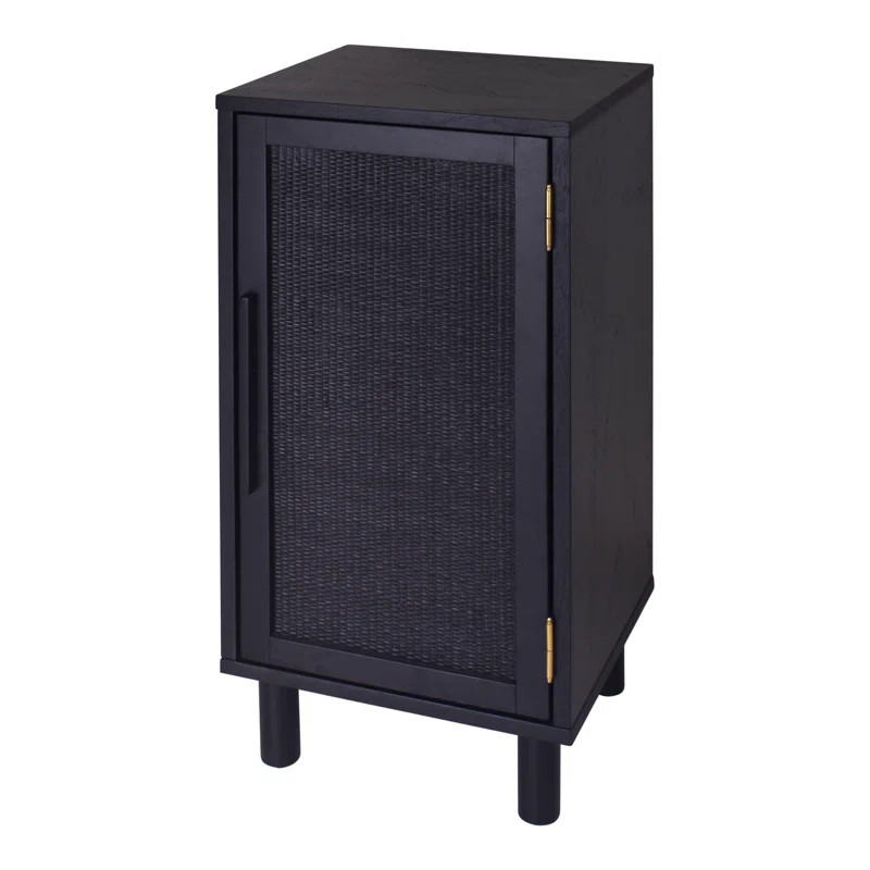 Delancey 34'' Tall Solid Wood 1 - Door Accent Cabinet | Wayfair North America