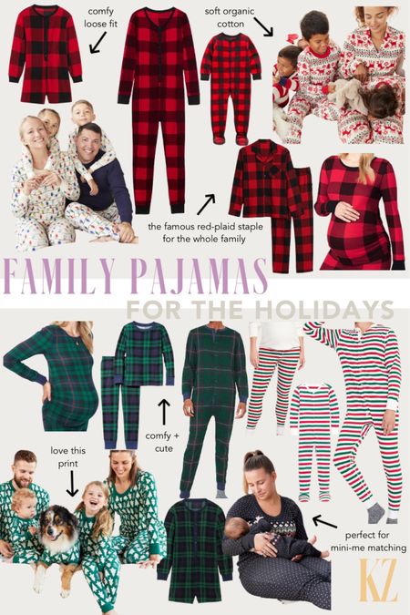Family Pajamas for the Holidays - Matching Holiday and Christmas Pjs - Comfort Warm Clothing - Holiday Season Comfy Bottoms and Tops - Fit for the Whole Family - Mother - Father - Son - Daughter - Children Fits 

#LTKSeasonal #LTKHoliday #LTKfamily
