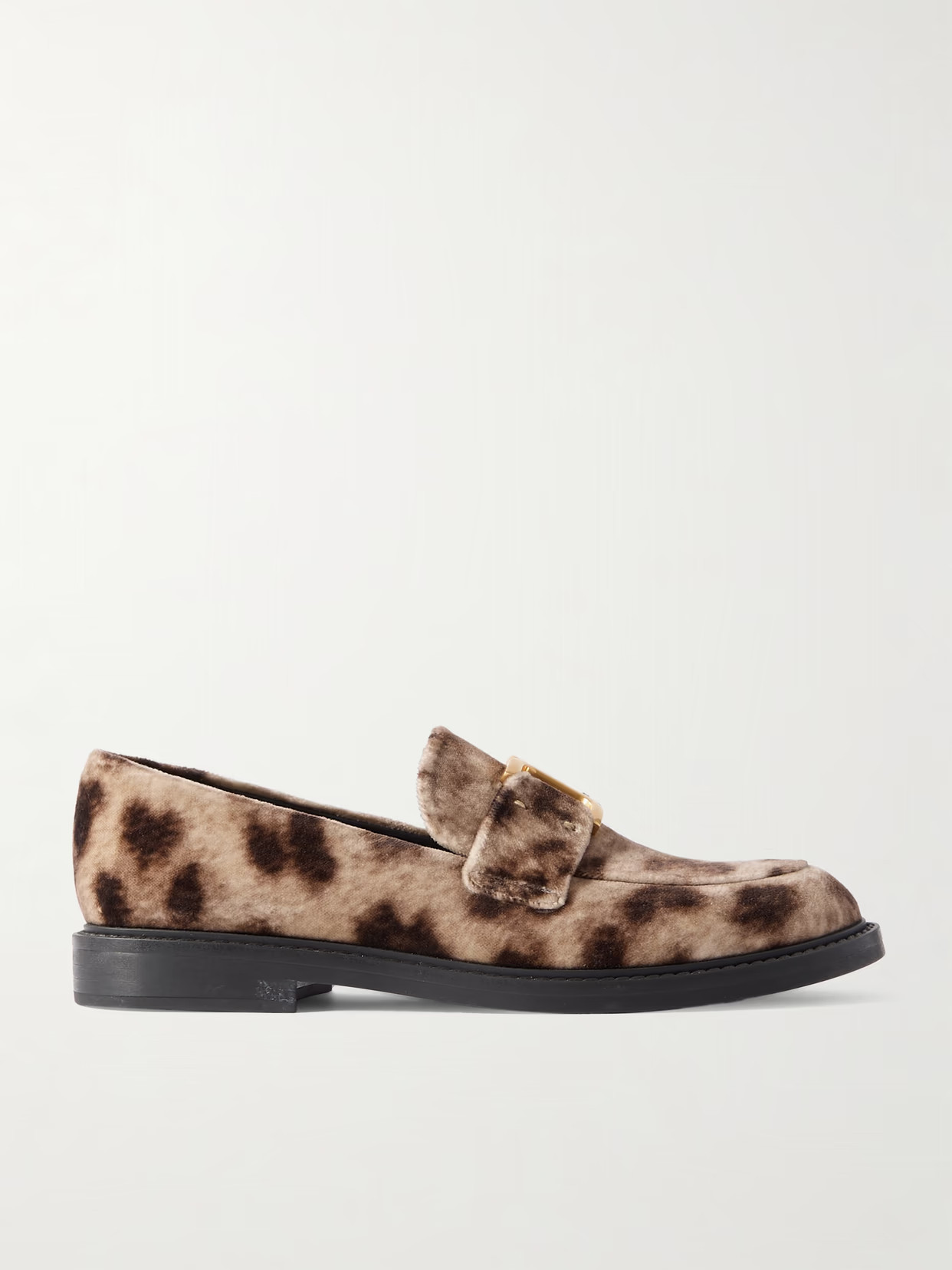 Chloé - Marcie Leopard-print Velvet Loafers - Leopard print | NET-A-PORTER (UK & EU)