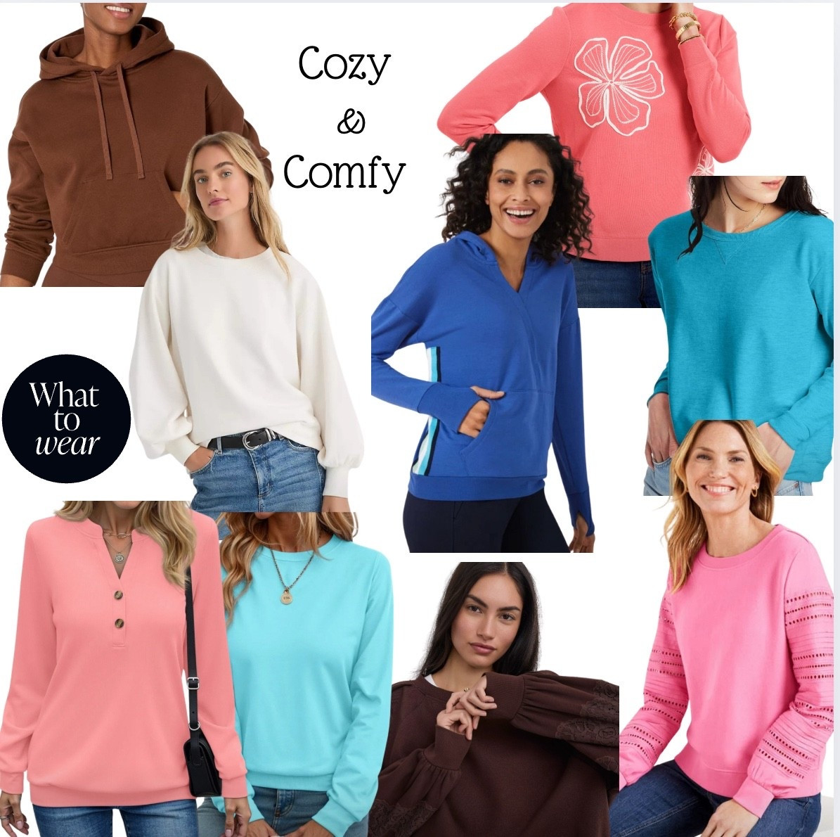 Beautiful colors in cozy sweatshirts and sweaters to keep you warm all season long.
#hocspring
#LTKFindsUnder50 #LTKSaleAlert 

#LTKSeasonal #LTKmomlife #LTKGiftGuide