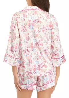 Women's Satin Printed Pajama Set | Belk
