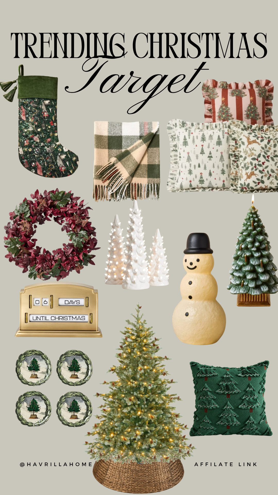 Target Christmas decor, trending Christmas decor, Target holiday decor, Christmas decor 2026, Target Christmas finds, traditional Christmas decor, vintage Christmas decor, green Christmas decor, Christmas throw pillows, Christmas stocking, Christmas wreath, Christmas tree candle, Christmas tabletop decor, Christmas plates, Christmas countdown, cozy Christmas decor, classic holiday decor, Christmas decorating ideas

#LTKSeasonal #LTKHome