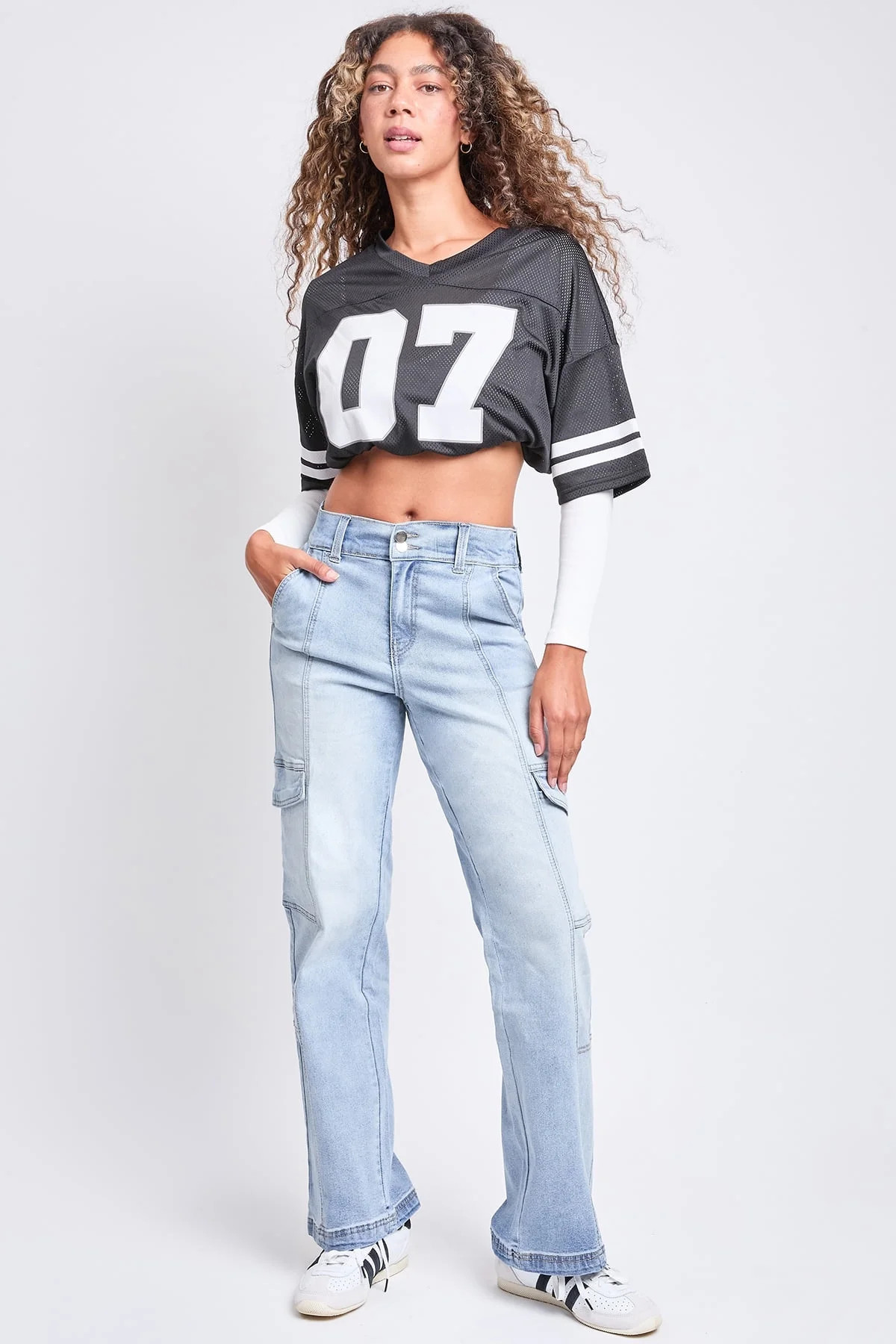 YMI Jeans Women's Straight Cargo Jeans | Walmart (US)